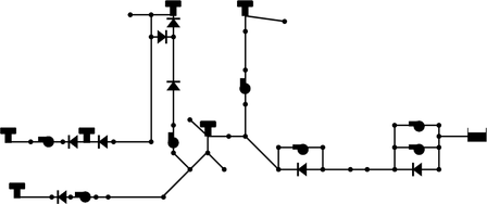 Simplified schematic representation of the Richmond network